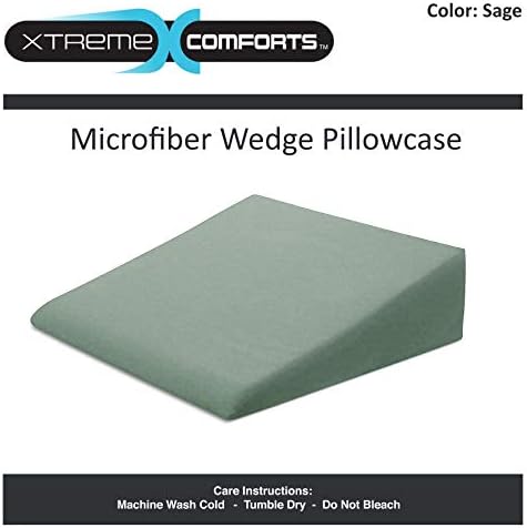Xtreme Comforts Wedge Pillow Cover - Sage