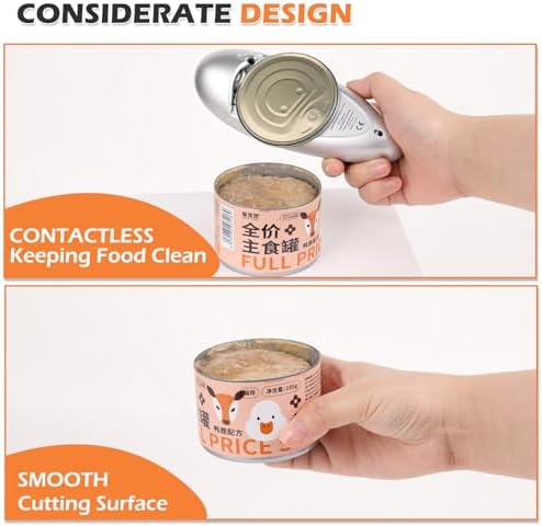 One Touch Electric Can Opener - Smooth Edge Cordless Compact Black