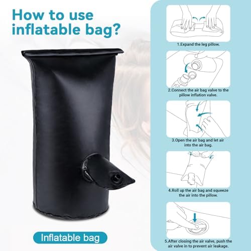 BLABOK Inflatable Leg Elevation Pillow for Swelling Relief