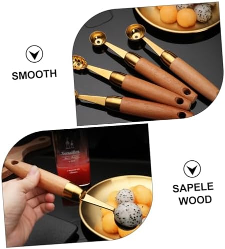 Garneck Melon Baller Set Watermelon Spoon Fork Cookie Cutters