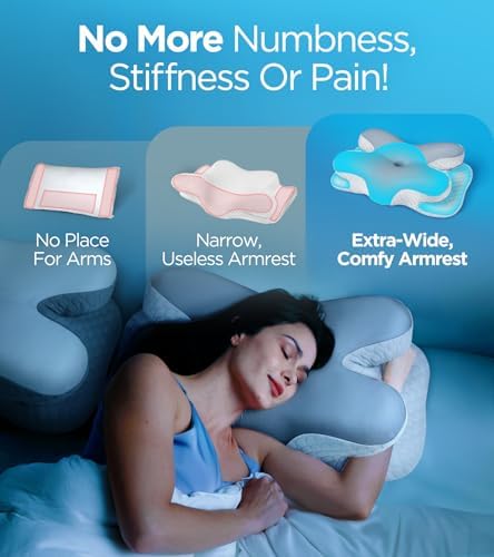 Osteo Pain Relief Neck Pillow for Side Back and Stomach Sleepers