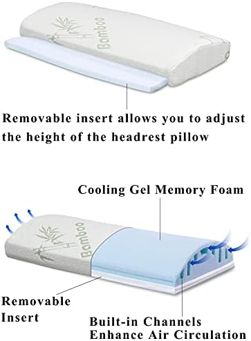 InteVision Foam Wedge Pillow with Headrest