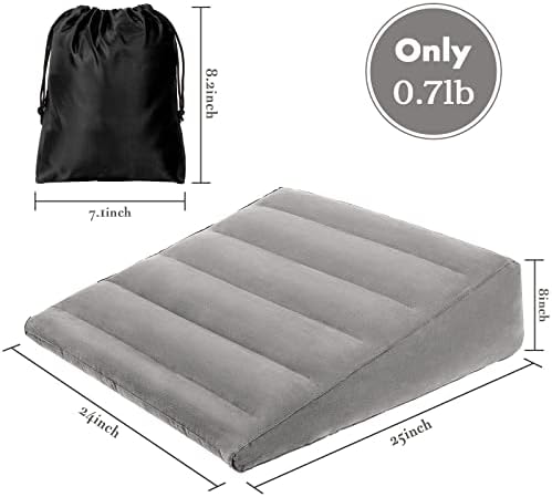 USHMA Inflatable Wedge Pillow for Travel and Sleep Comfort