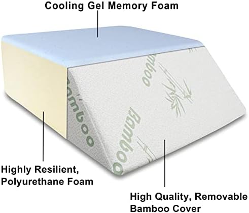 InteVision Ortho Bed Wedge Pillow with Removable Cover