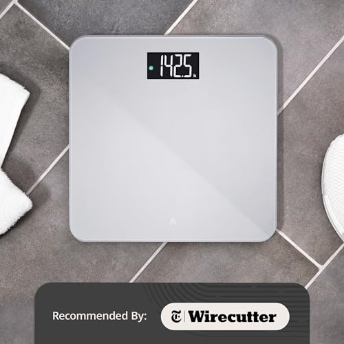 Greater Goods Digital AccuCheck Bathroom Scale 400 lbs Pearl Gray