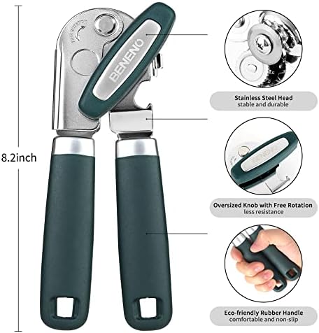 Beneno Manual Can Opener with Magnet and Bottle Opener