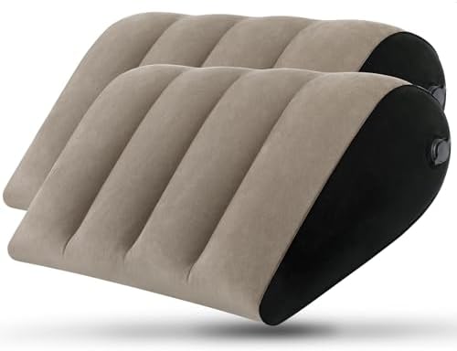 JCDOBEST Portable Inflatable Wedge Pillow 2 Pack