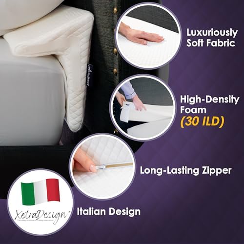 XetraDesign 4-in-1 Bed Wedge Pillow - 7 Gap Filler
