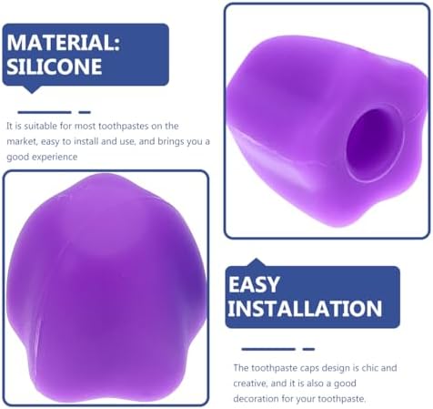 OATIPHO 4Pcs Toothpaste Squeezers with Color Caps