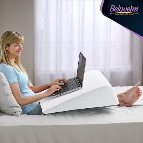 Bekweim Bed Wedge Pillow with Cover and Sheet