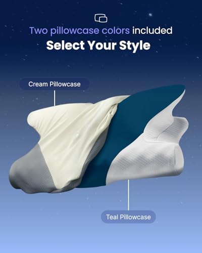 RENPHO Ultra Pain Relief Neck Pillow with Cooling Cases