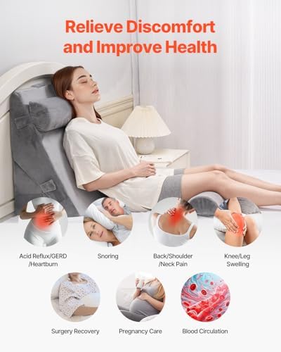 VEVOR 4 Pcs Adjustable Orthopedic Wedge Pillow Set
