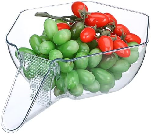 Cabilock Drain Basket Plastic Rice Strainer Colander