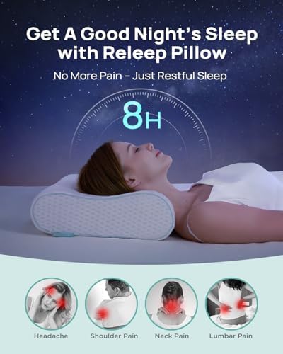 Releep Cervical Neck Pillow - Adjustable Support for All Sleepers