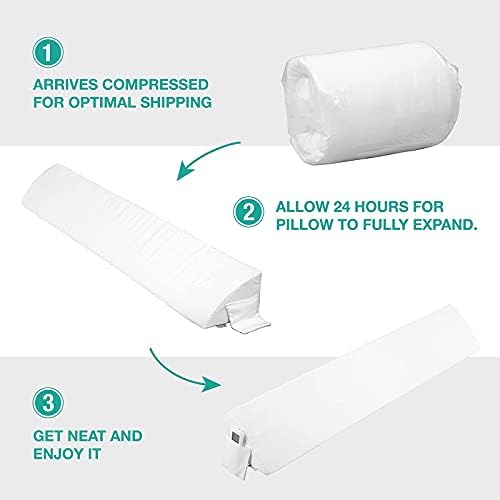 Vekkia Cal King Bed Wedge Pillow with Storage