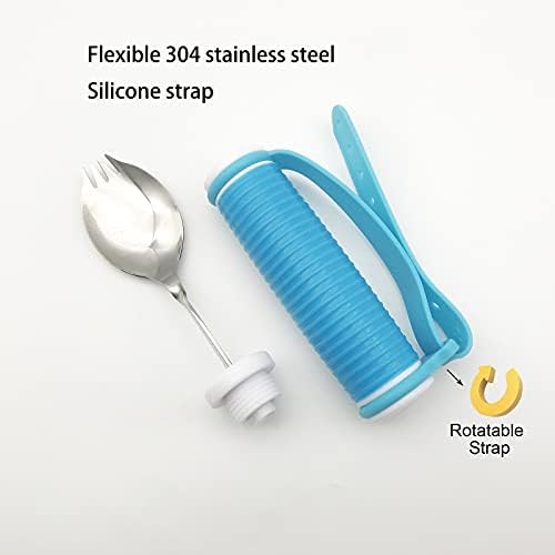 DOPHO Flexible Spork with Adjustable Strap and 360 Rotatable Design