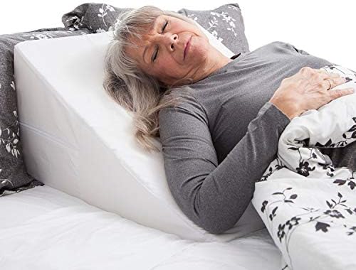 DMI Bed Wedge Pillow with Elevate Support and Machine Washable Cover