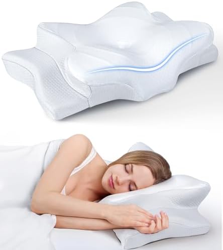 Cozyplayer Ultra Pain Relief Cooling Pillow with Neck Support