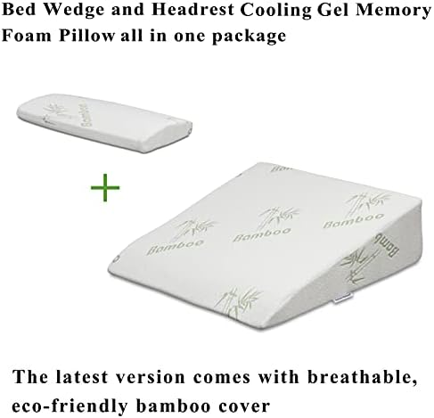 InteVision Foam Wedge Pillow with Headrest