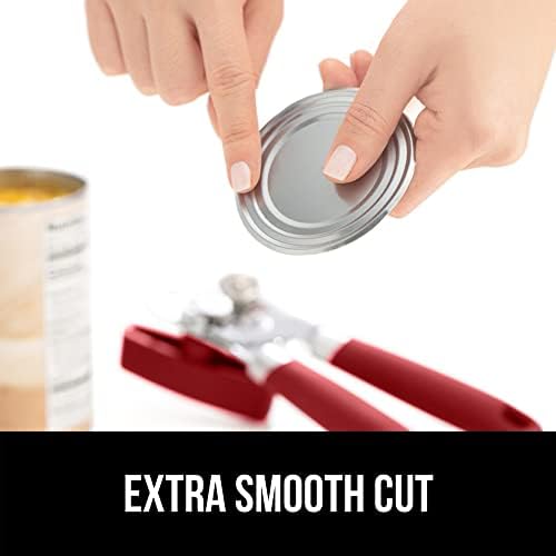 GORILLA GRIP Heavy Duty Can Opener with Bottle Opener Red