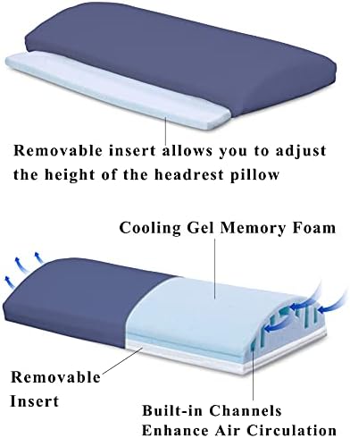 InteVision Extra Large Bed Wedge Pillow with Headrest
