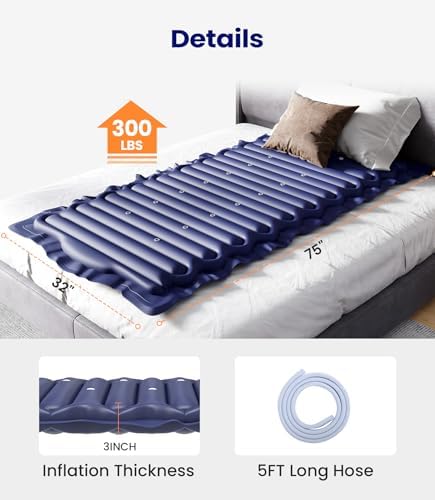 VOCIC Alternating Air Pressure Mattress Pad with 6-Setting Pump