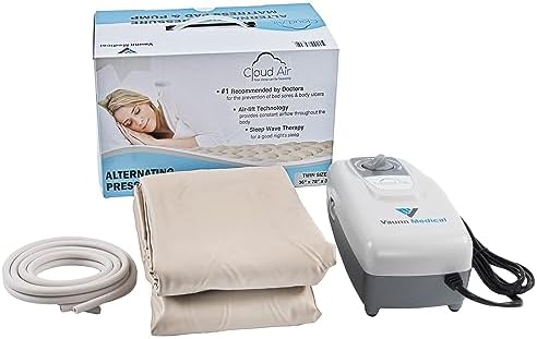 Vaunn Medical Cloud Air Mattress Topper with Pump - Quiet Pressure Relief