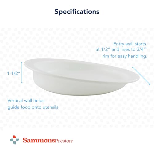 Sammons Preston Hi-Lo Scoop Plate 9 Non-Slip Eating Aid 1