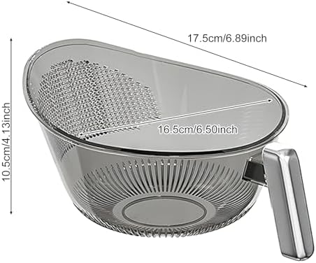 BENBOR Rice Washer Strainer Bowl with Handle
