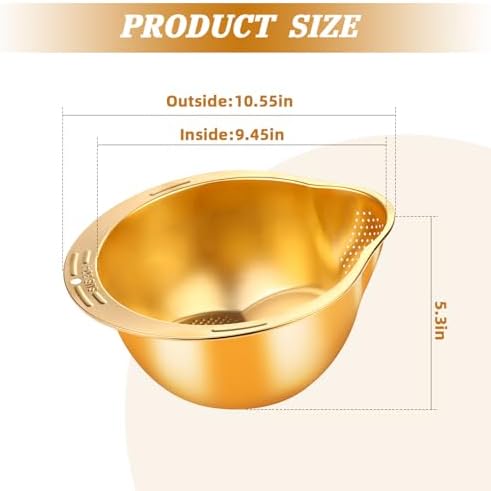 KesaPlan 4-in-1 Rice Washer Strainer Bowl