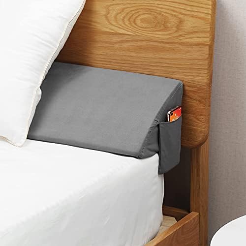 Vekkia Headboard Pillow with Phone Pocket 39 x 10 x 6