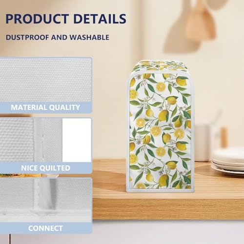 Annejudy Lemon Pattern Electric Can Opener Cover