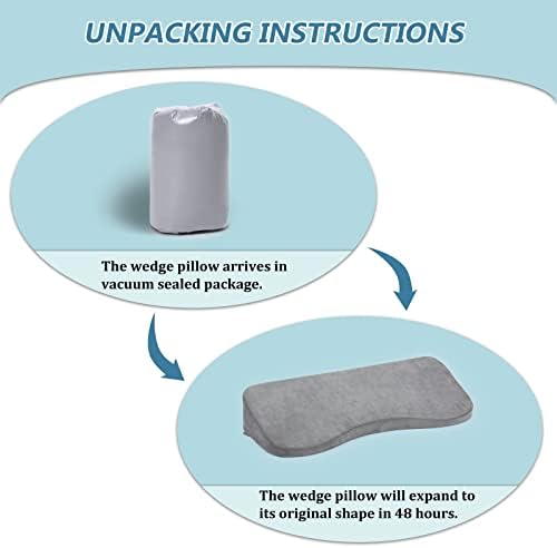 TANYOO 5 Inch Bed Positioning Wedge Pillow
