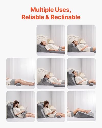 VEVOR 4 Pcs Adjustable Orthopedic Wedge Pillow Set