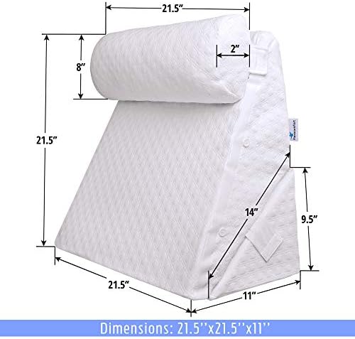 Flexicomfort Bed Wedge Pillow 7-in-1 Adjustable Post-Surgery Support