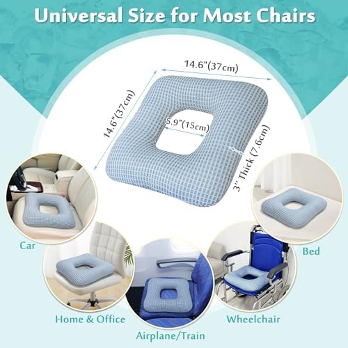 AOSSA Donut Pillow for Pressure Relief and Bed Sore Prevention