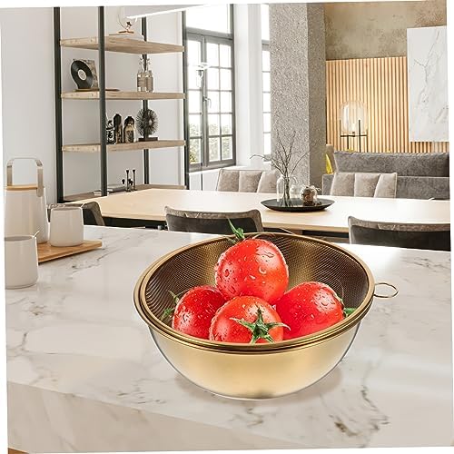 HOLIDYOYO 1 Set Colander with Mixing Bowl