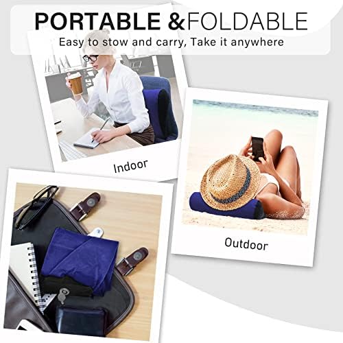 Portable Wedge Pillow Inflatable Cushion - Blue
