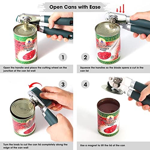 Beneno Manual Can Opener with Magnet and Bottle Opener