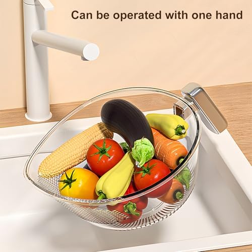 BENBOR Rice Washer Strainer Bowl with Handle