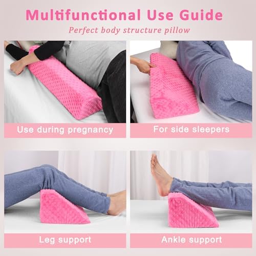 Jacobable Wedge Pillow for Side Sleeping Support