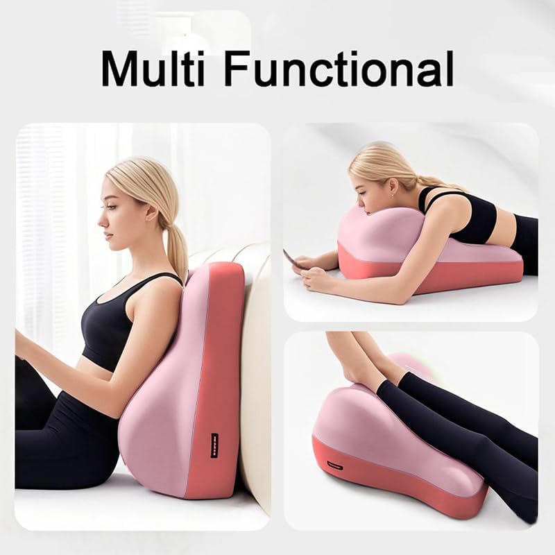 XYHOMECP 7 in 1 Multifunctional Slope Pillow Pink