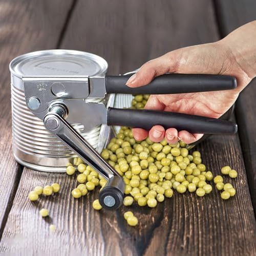 NUFR Heavy Duty Manual Can Opener with Rubber Handles