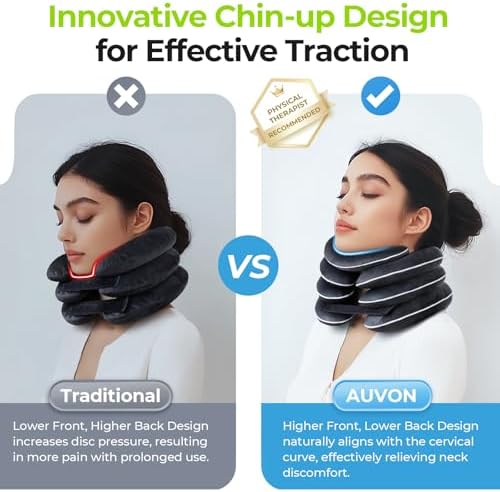 AUVON Inflatable Neck Stretcher for Cervical Traction