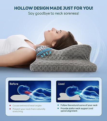 Cozyplayer Adjustable Neck Pillow for Pain Relief and Comfort