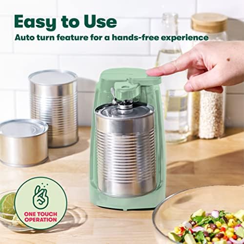 BELLA Electric Can Opener with Knife Sharpener and Jar Opener