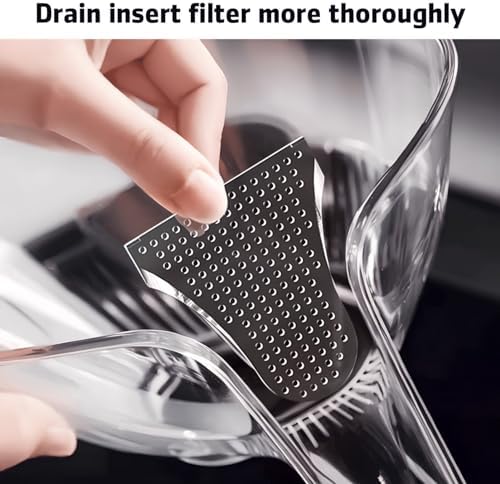 Cabilock Drain Basket Plastic Rice Strainer Colander