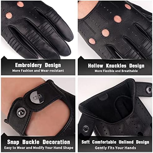 GSG Mens Italian Nappa Leather Unlined Gloves