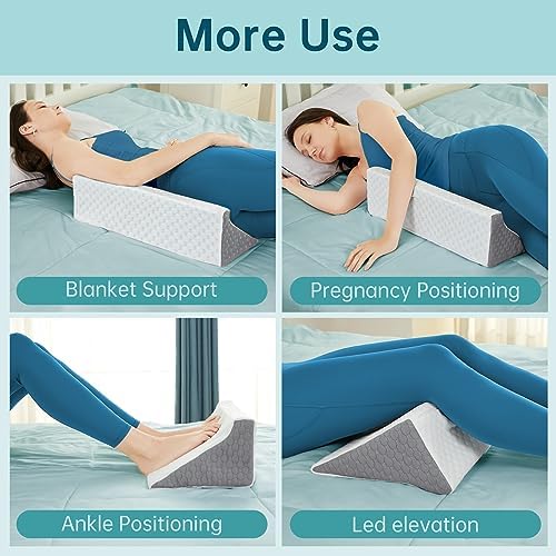 Wedge Pillow for Side Sleepers Back Pain Relief Support