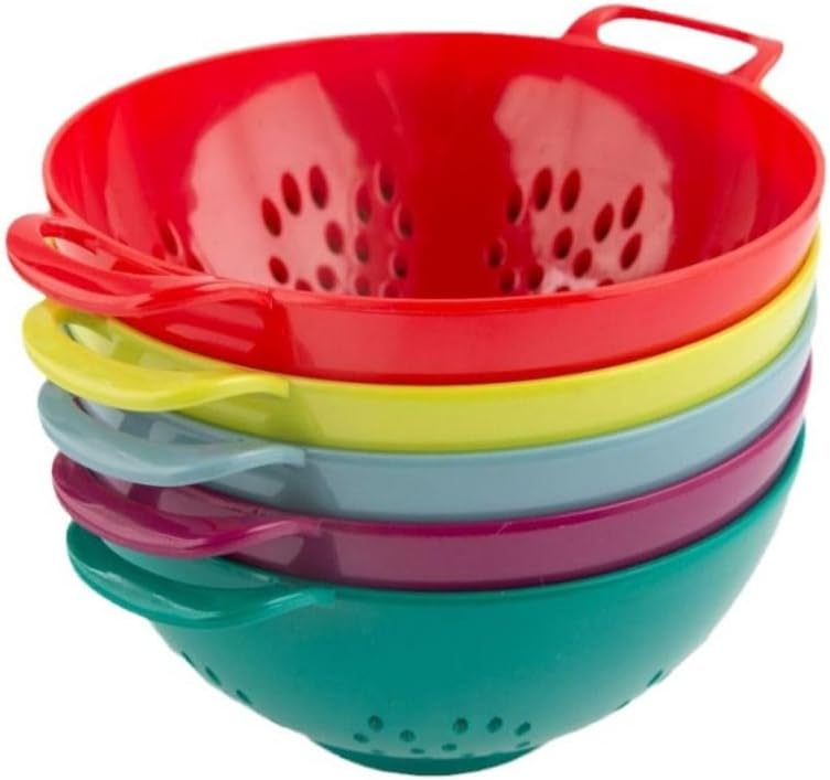 Heavy Duty 6 Inch Food Colander with Double Handles